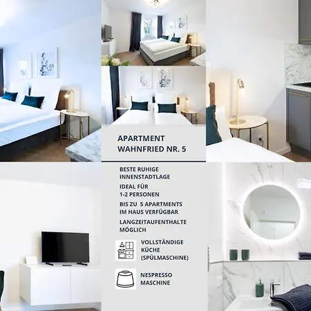 Apartment Wahnfried No5 - Zentrales Cityapartment Kueche Mit Duschbad - 300M Zur Fussgaengerzone Bayreuth Buitenkant foto