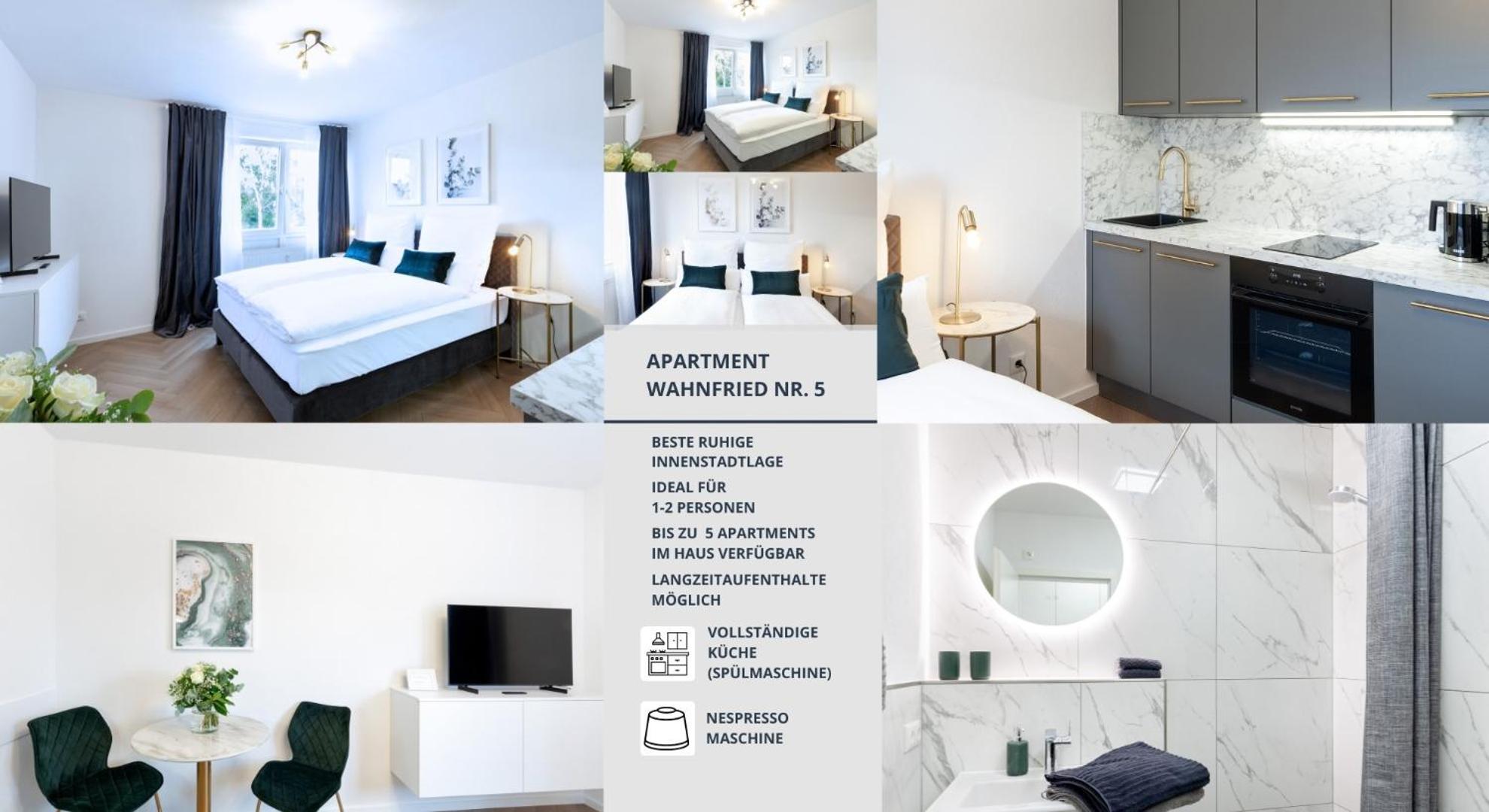 Wahnfried No5 - Zentrales Cityapartment Kueche Mit Duschbad - 300m Zur Fussgaengerzone Bayreuth